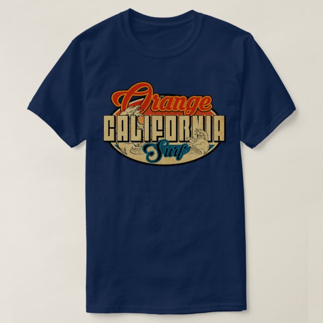Orange California T-Shirt (Design Front)
