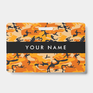 Orange Camo, Camouflage, Military, Army Badge