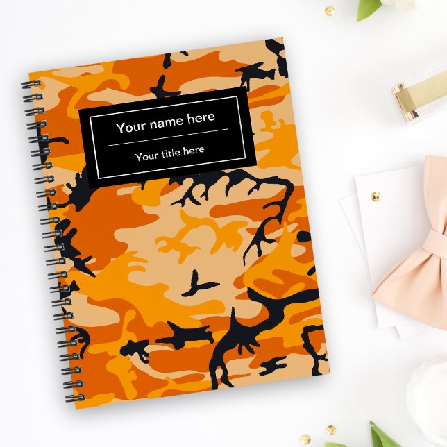 Orange Camo, Camouflage, Military, Army Notebook (Creator Uploaded)