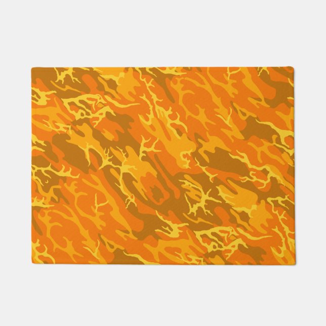 Orange Camo Doormat (Front)