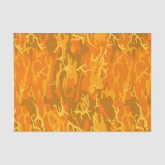 Orange Camo Tissue Paper