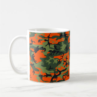 Orange Camouflage Coffee Mug