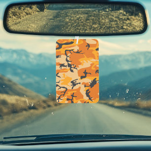 Orange Camouflage, Military, Army Air Freshener