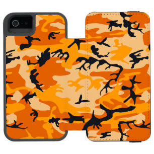 Orange Camouflage, Military, Army Incipio Watson™ iPhone 5 Wallet Case