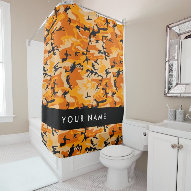 Orange Camouflage Your name Personalize (In Situ)
