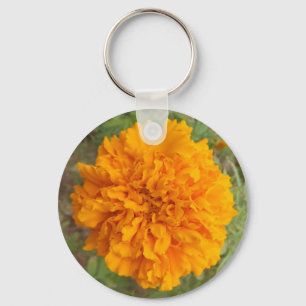 Orange Carnation key chain
