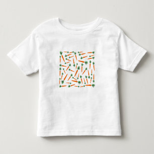 Orange Carrot Pattern Toddler T-shirt