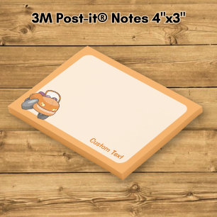 Orange Cartoon Car Post-it Notes