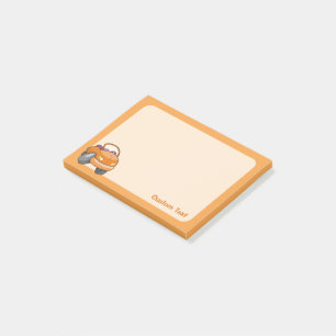 Orange Cartoon Car Post-it Notes
