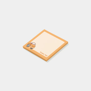 Orange Cartoon Car Post-it Notes