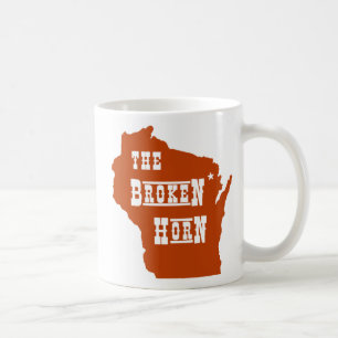 orange cassée de tasse de klaxon