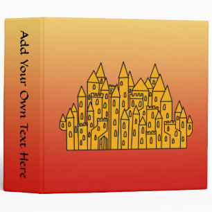 Orange Castle Binder