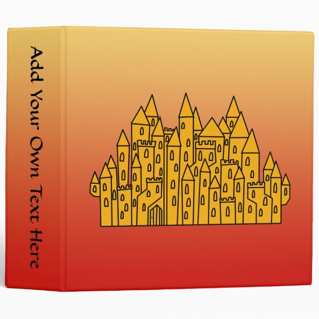 Orange Castle Binder (Front/Spine)