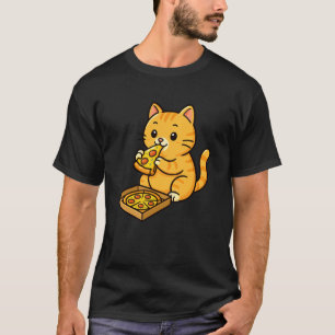 Orange Cat Animal Lover Pizza Zoo Mom Dad Kids 1 T-Shirt