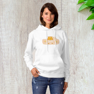 Orange Cat in Sandcastle Beach Scene Hoodie