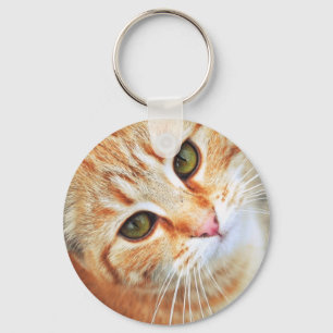 Orange Cat Key Chain