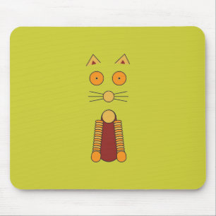 Orange CAT Mouse Pad