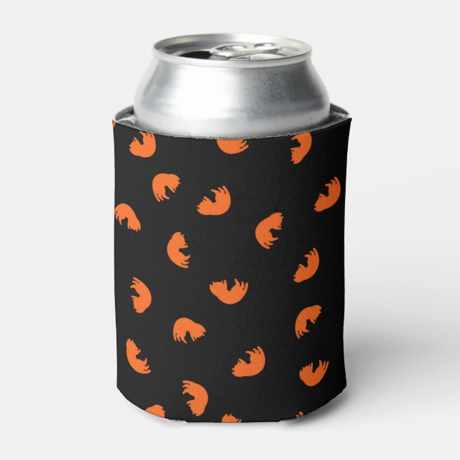 Orange Cat Pattern Can Cooler (Can Front)