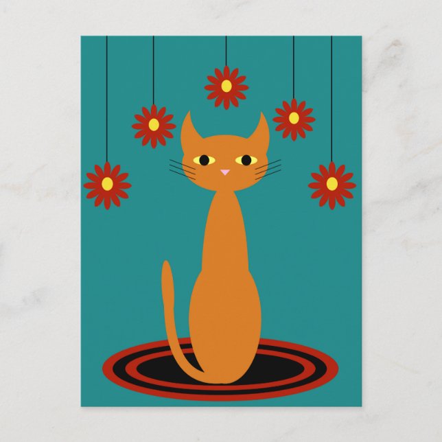 Orange Cat Postcard (Front)
