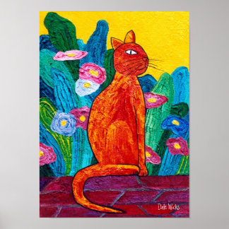 Orange Cat Poster
