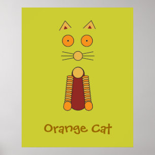 Orange Cat Poster