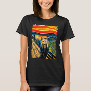 Orange Cat Scream Art Painting Cat Lover, Cat Mom, T-Shirt