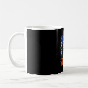 Orange Cat Selfie Starry Night Cat Mom Cat Lovers Coffee Mug