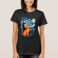 Orange Cat Selfie  Starry Night Cat Mom Cat Lovers
