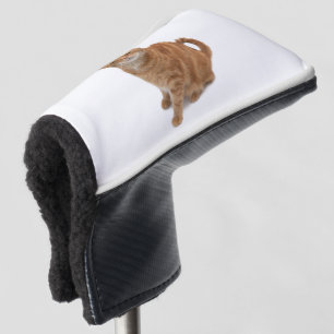 Orange Cat Standing Golf Head Cover