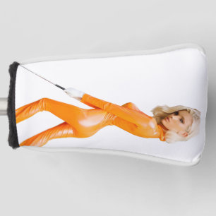 Orange Catsuit Golf Girl Golf Head Cover