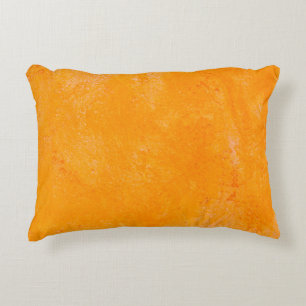Orange cement surface, abstract pattern backgroun accent pillow
