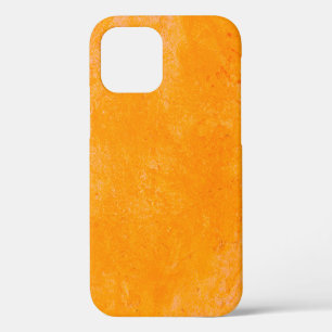 Orange cement surface, abstract pattern backgroun iPhone 12 case