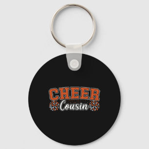 Orange Cheer Cousin My Favourite Cheerleader Calls Keychain