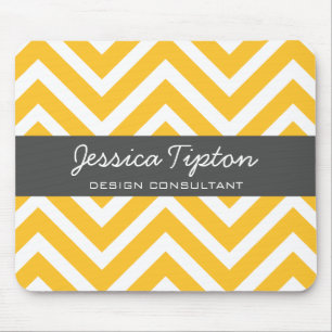 Orange Chevron Mousepad   TBM