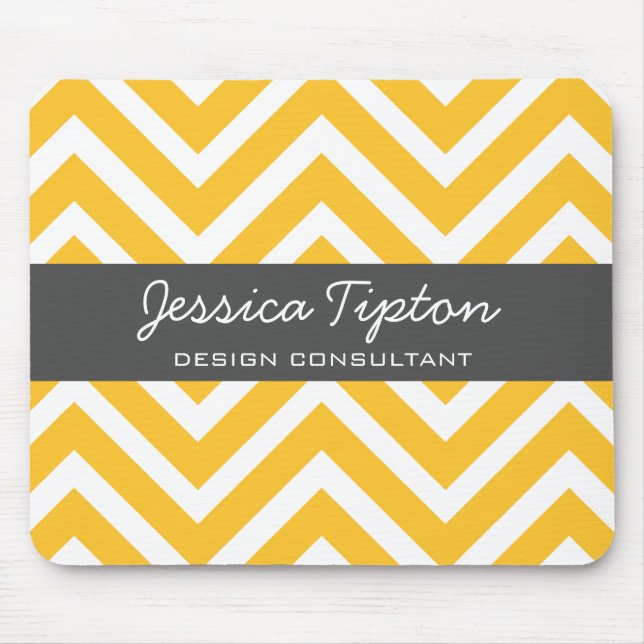 Orange Chevron Mousepad | TBM (Front)