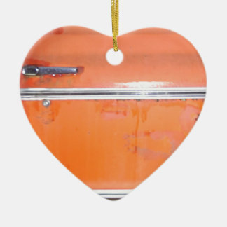 Orange Chevy Truck Door Ceramic Ornament