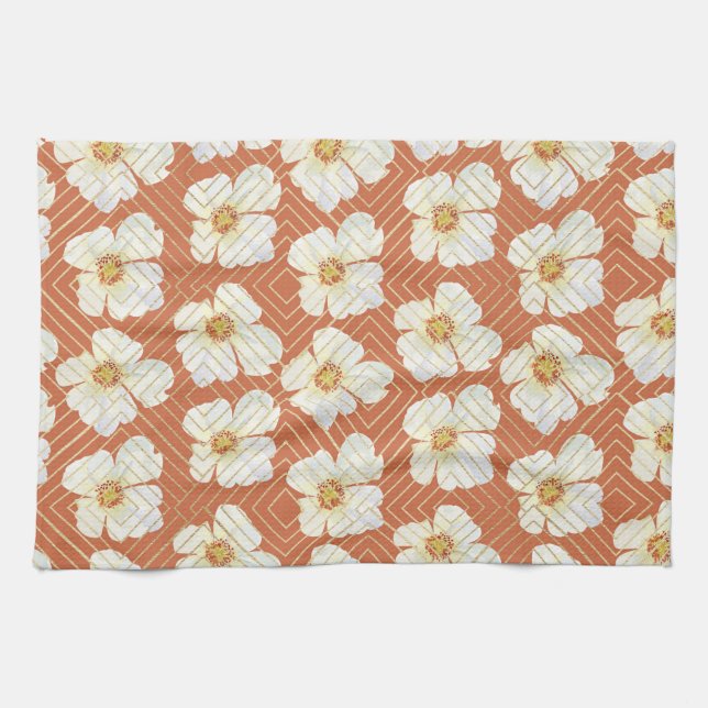 Orange Chicken Kitchen Towel (Horizontal)