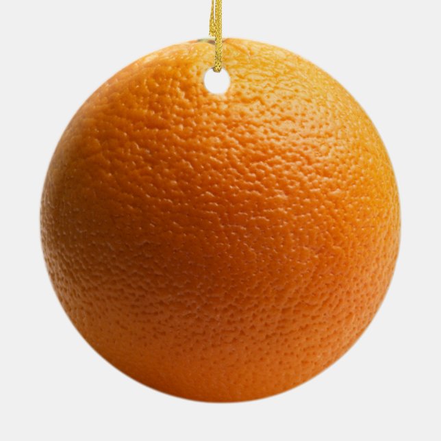 Orange Christmas Tree Ornament (Back)