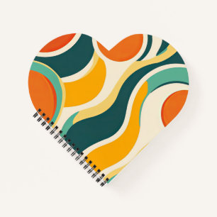 Orange Circles and Colour Streams Notebook