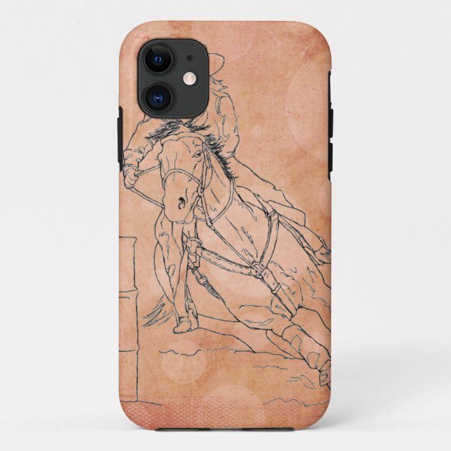 Orange Circles Barrel Racer II ~ iPhone 5/5S Coque (Dos)