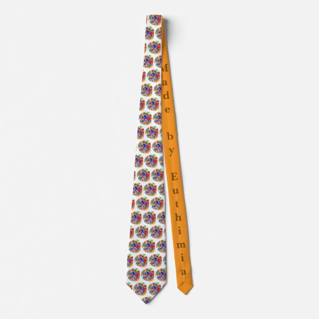 Orange circles tie (Front)