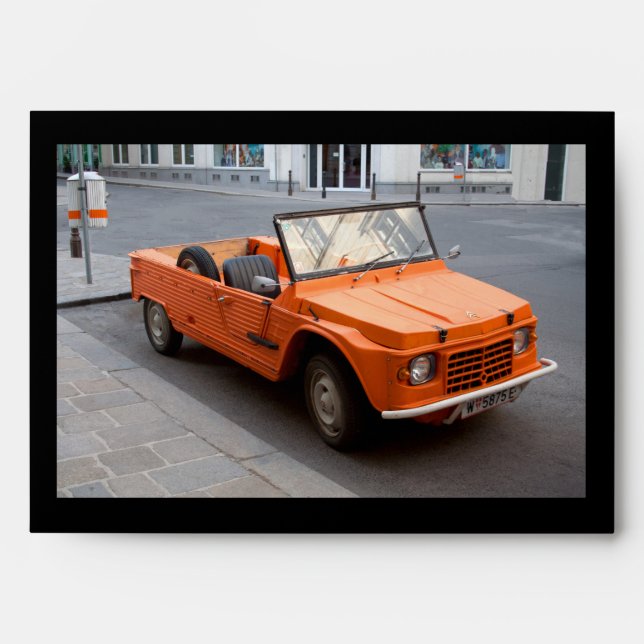 Orange Citroen Mehari Envelopes (Front)