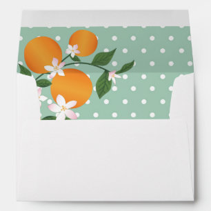 Orange Citrus Blossom Envelope