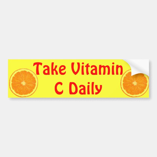 Orange citrus bumper sticker (Front)