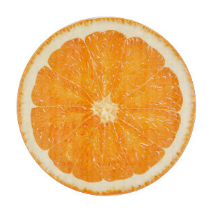 Orange citrus cutting board