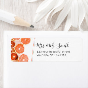 Orange Citrus Fruit Return Adresse
