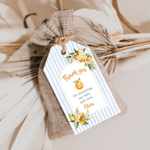 Orange Citrus Little Cutie Baby Shower Gift Tags