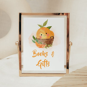 Orange Citrus Little Cutie Books and Gifts Poster