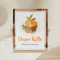 Orange Citrus Little Cutie Diaper Raffle