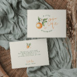 Orange Citrus Little Cutie Pregnancy Announcement<br><div class="desc">Introducing our orange citrus little cutie pregnancy announcement, a fun, gender-neutral design! This zesty announcement features a delightful citrus orange clementine fruit theme, brought to life with a simple boho-inspired watercolor style. It is ideal for welcoming a little boy or girl in a joyful and vibrant way. Feel free to...</div>